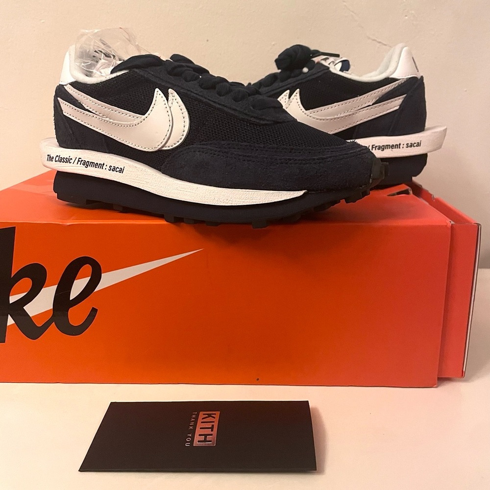 Nike LD Waffle SF Sacai Fragment Blue Void - Picture 7 of 9